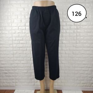 black medium high waist pants